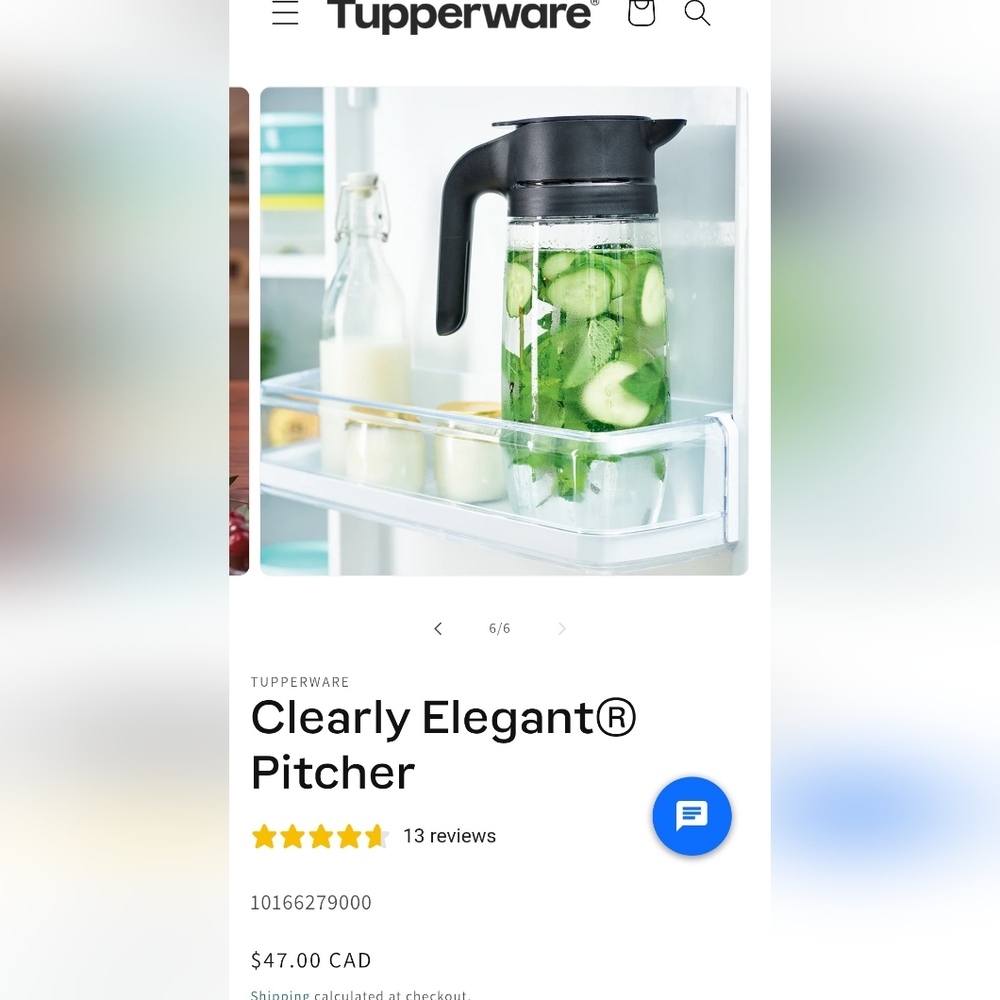 *New Tupperware Clearly Elegant Pitcher*